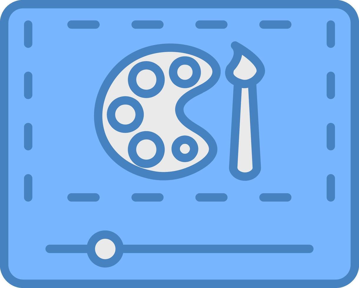 Line Filled Blue Icon 43602470 Vector Art at Vecteezy