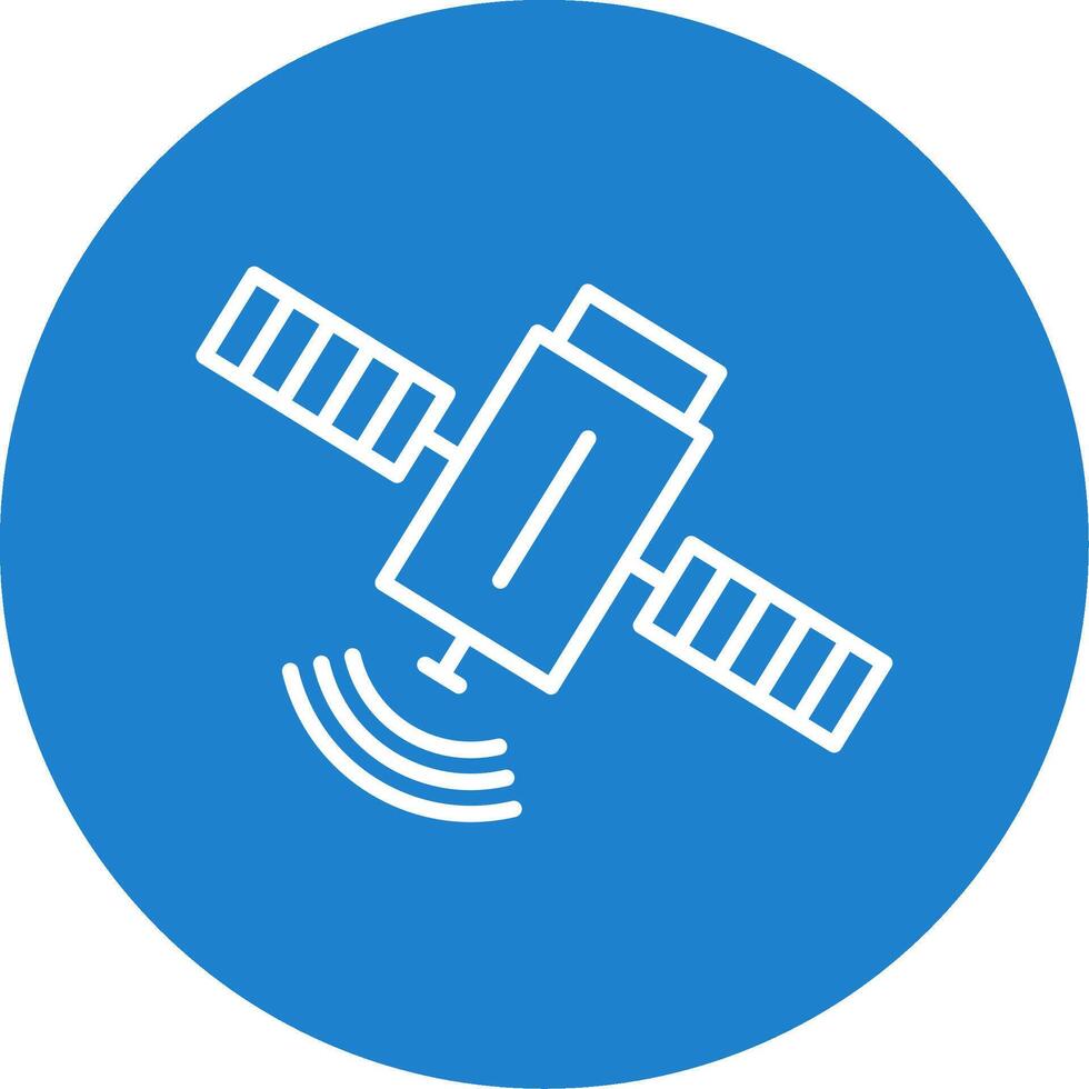 Satelite Multi Color Circle Icon vector