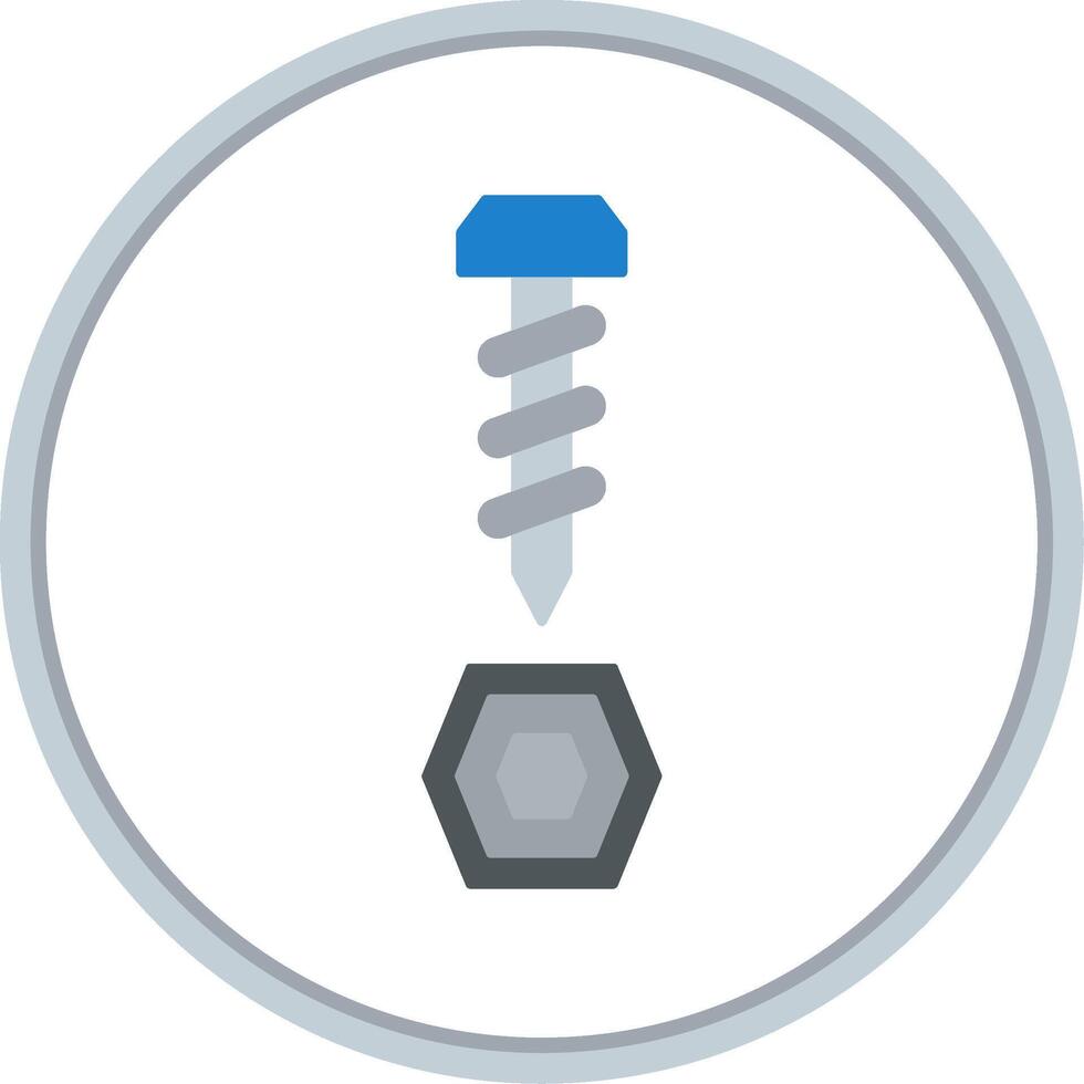 Ironware Flat Circle Icon vector