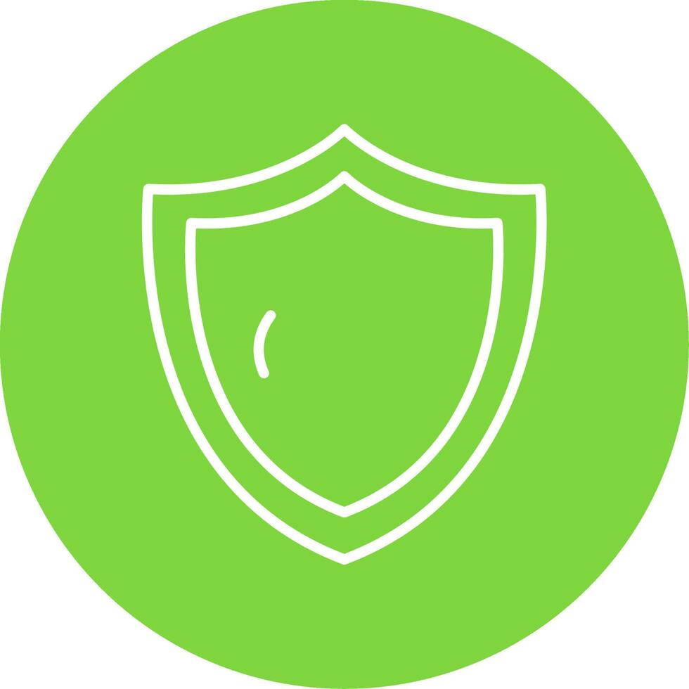 Security Shield Multi Color Circle Icon vector