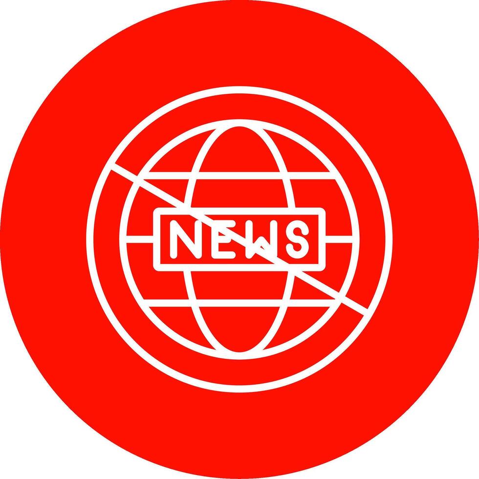 Fake News Multi Color Circle Icon vector