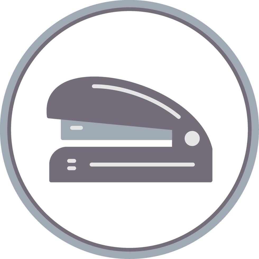 Stapler Flat Circle Icon vector