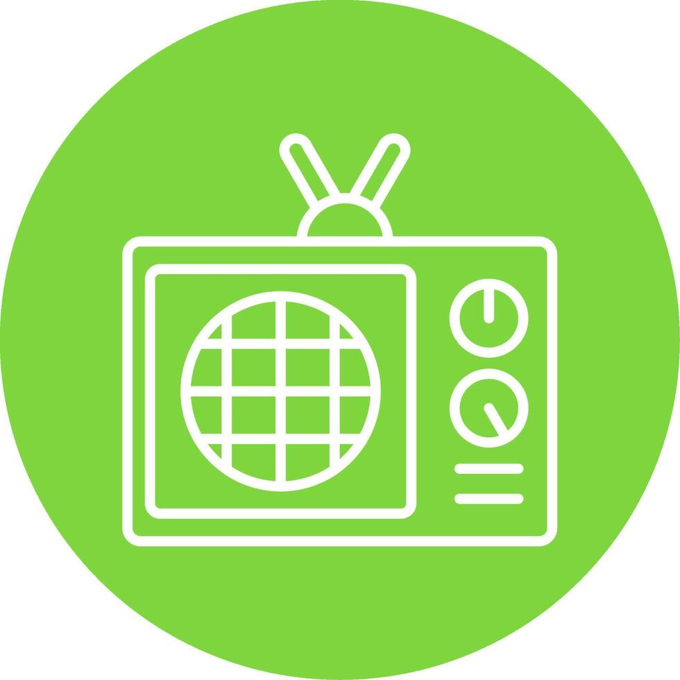 Radio Multi Color Circle Icon vector