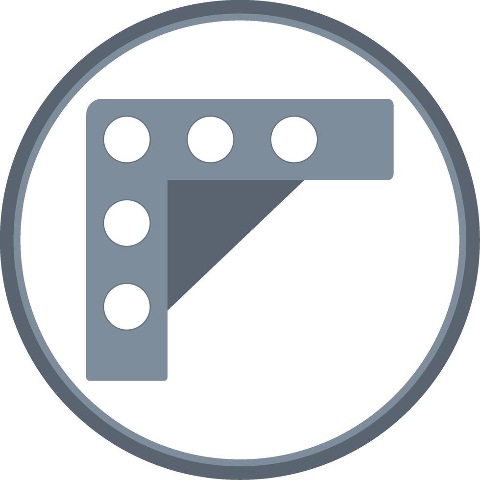 soporte plano circulo icono vector