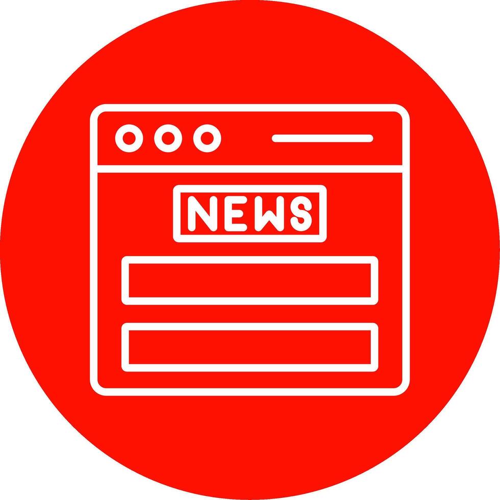 Noticias alimentar multi color circulo icono vector