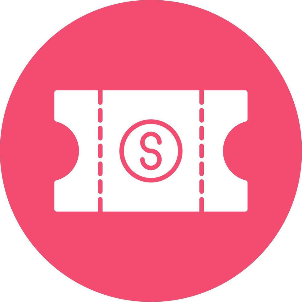 Voucher Multi Color Circle Icon vector