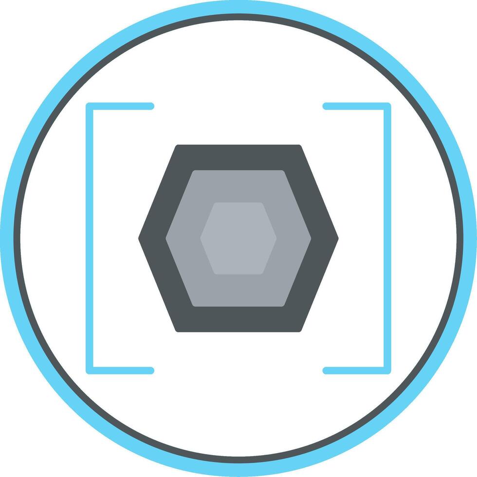 Bracket Flat Circle Icon vector