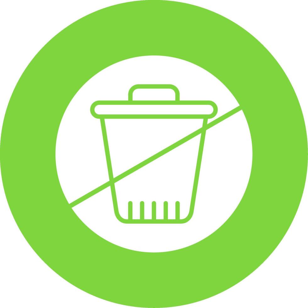 Zero Waste Multi Color Circle Icon vector