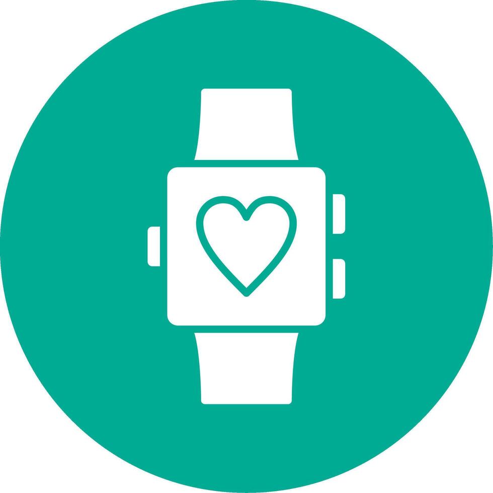 Smartwatch Multi Color Circle Icon vector