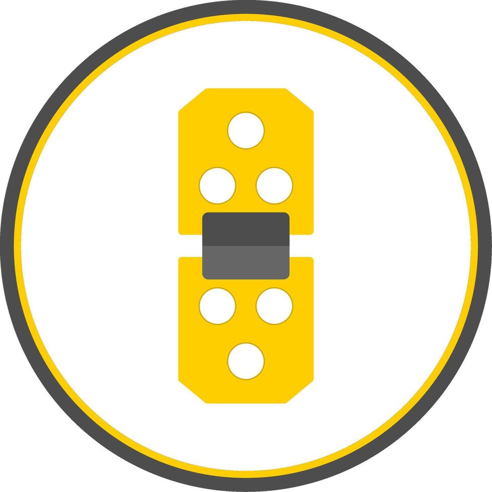 Hinge Flat Circle Icon vector