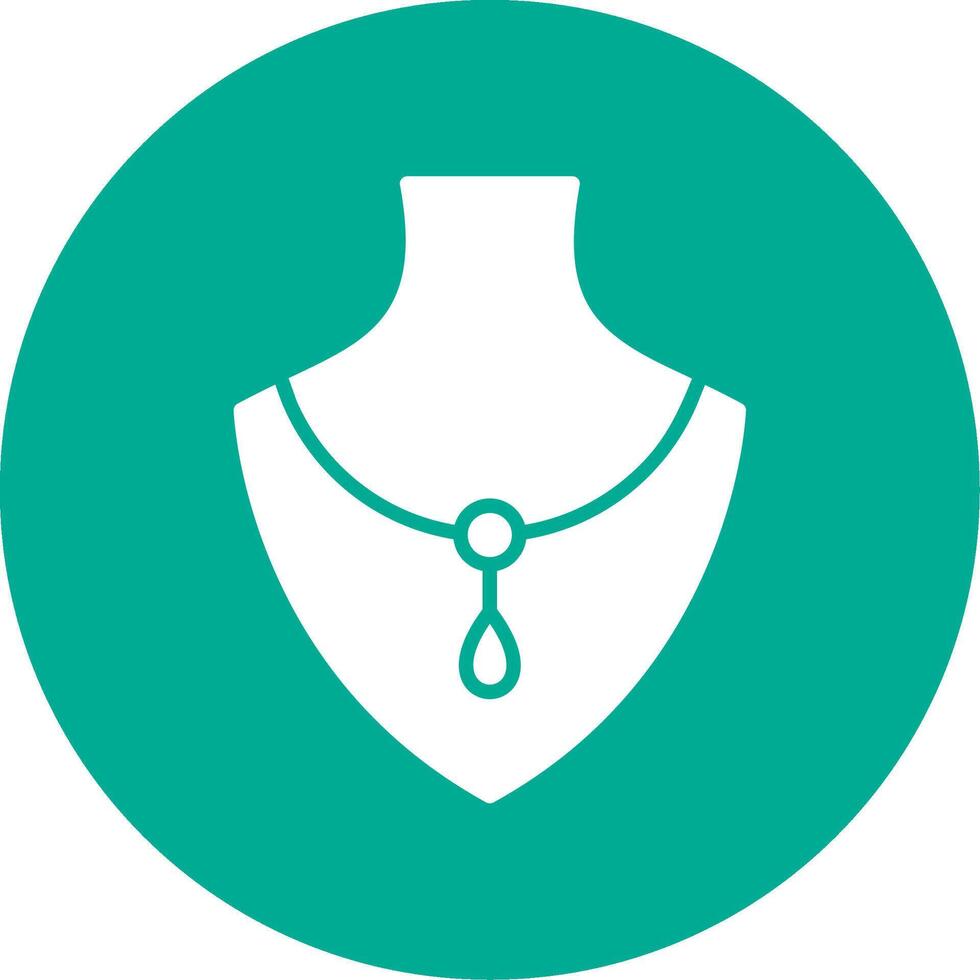 Necklace Multi Color Circle Icon vector