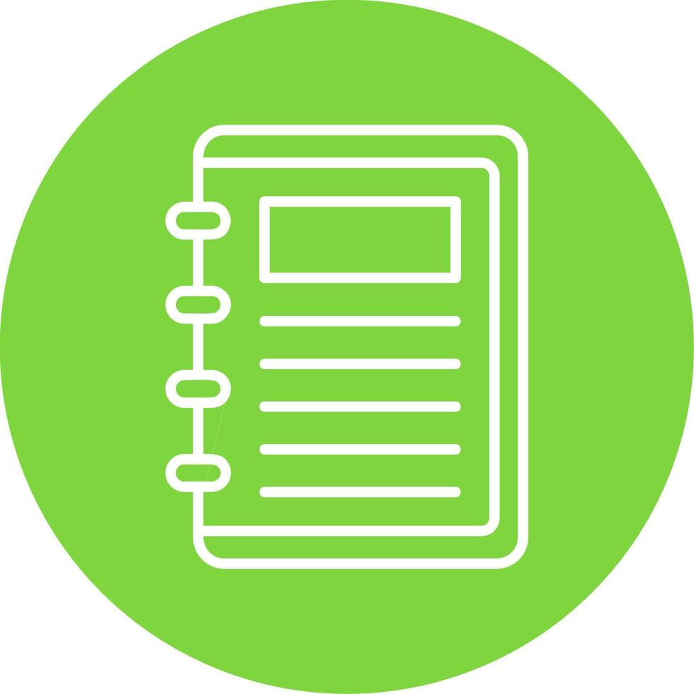 Take Note Multi Color Circle Icon vector