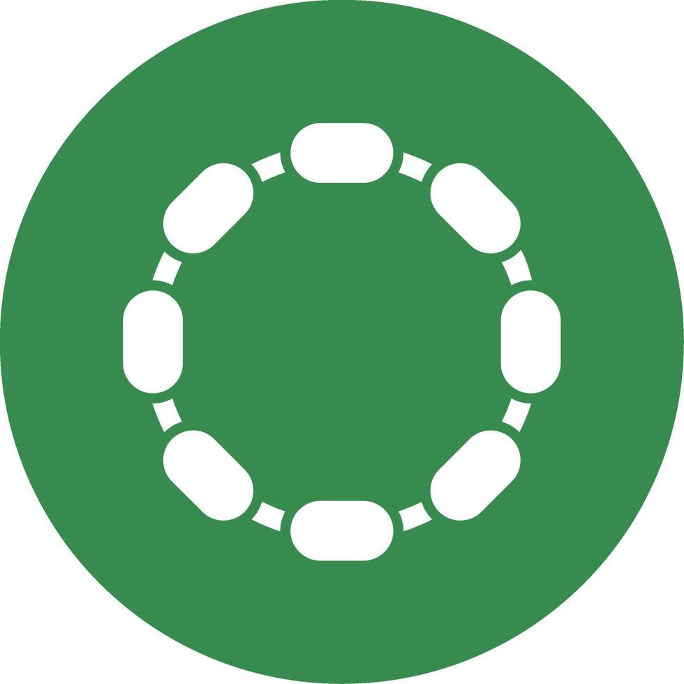 Chain Multi Color Circle Icon vector