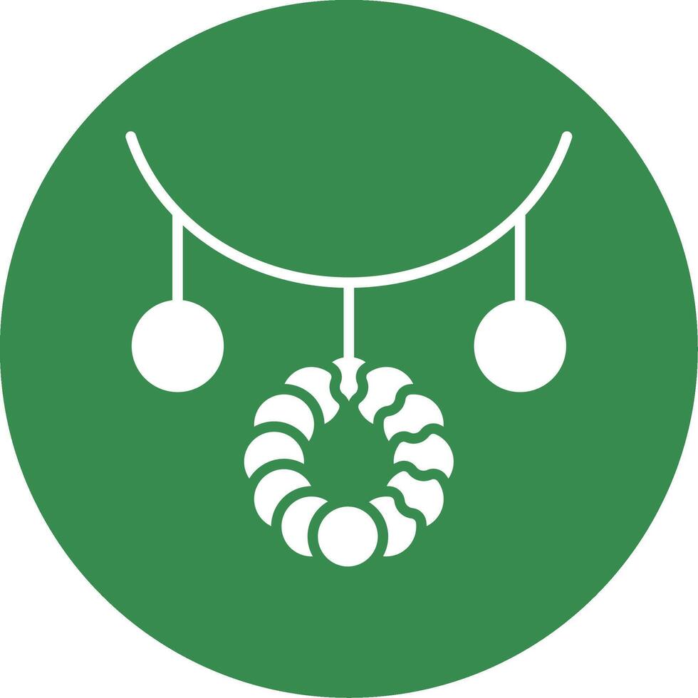 Necklace Multi Color Circle Icon vector