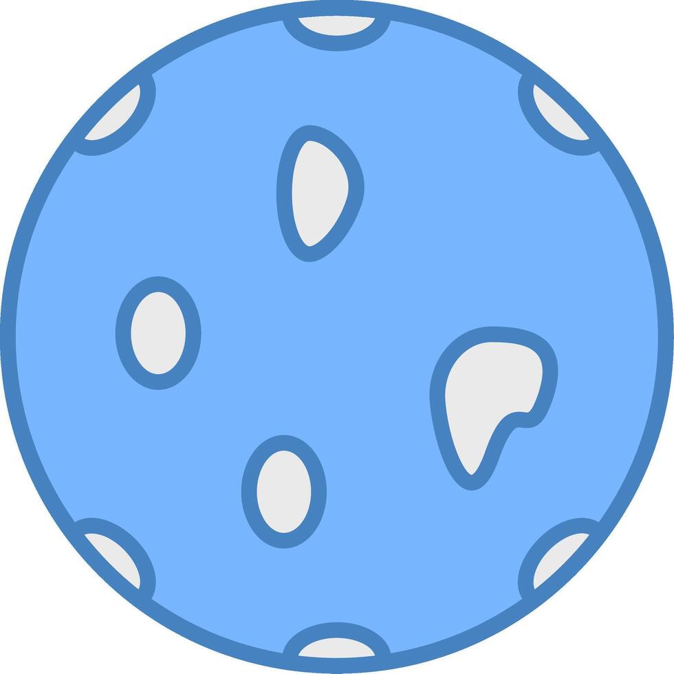 Sponge Line Filled Blue Icon vector