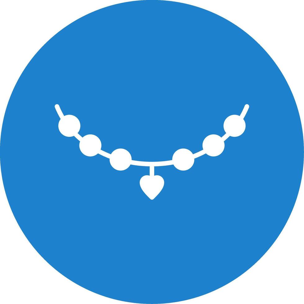 Necklace Multi Color Circle Icon vector