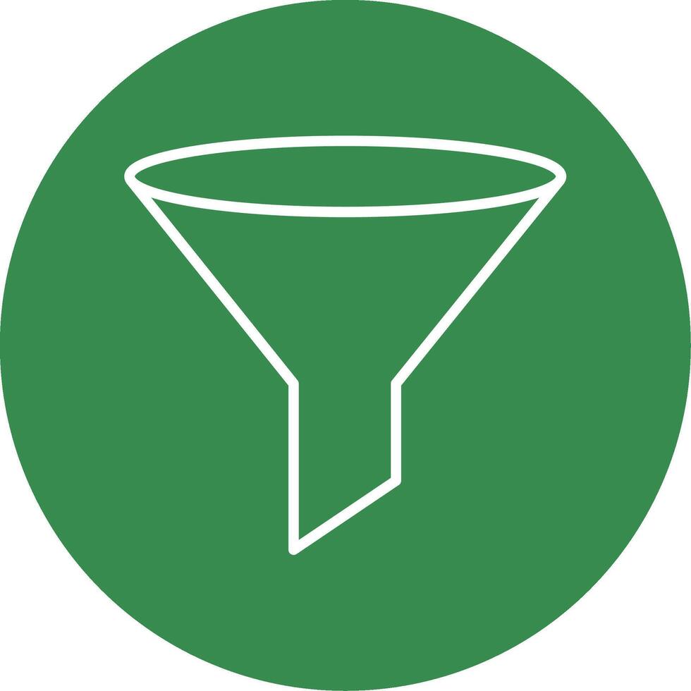 Funnel Multi Color Circle Icon vector