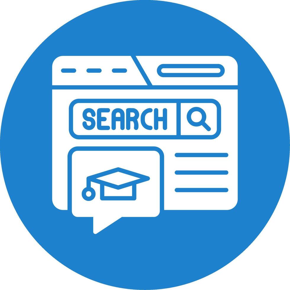 Education Forum Multi Color Circle Icon vector