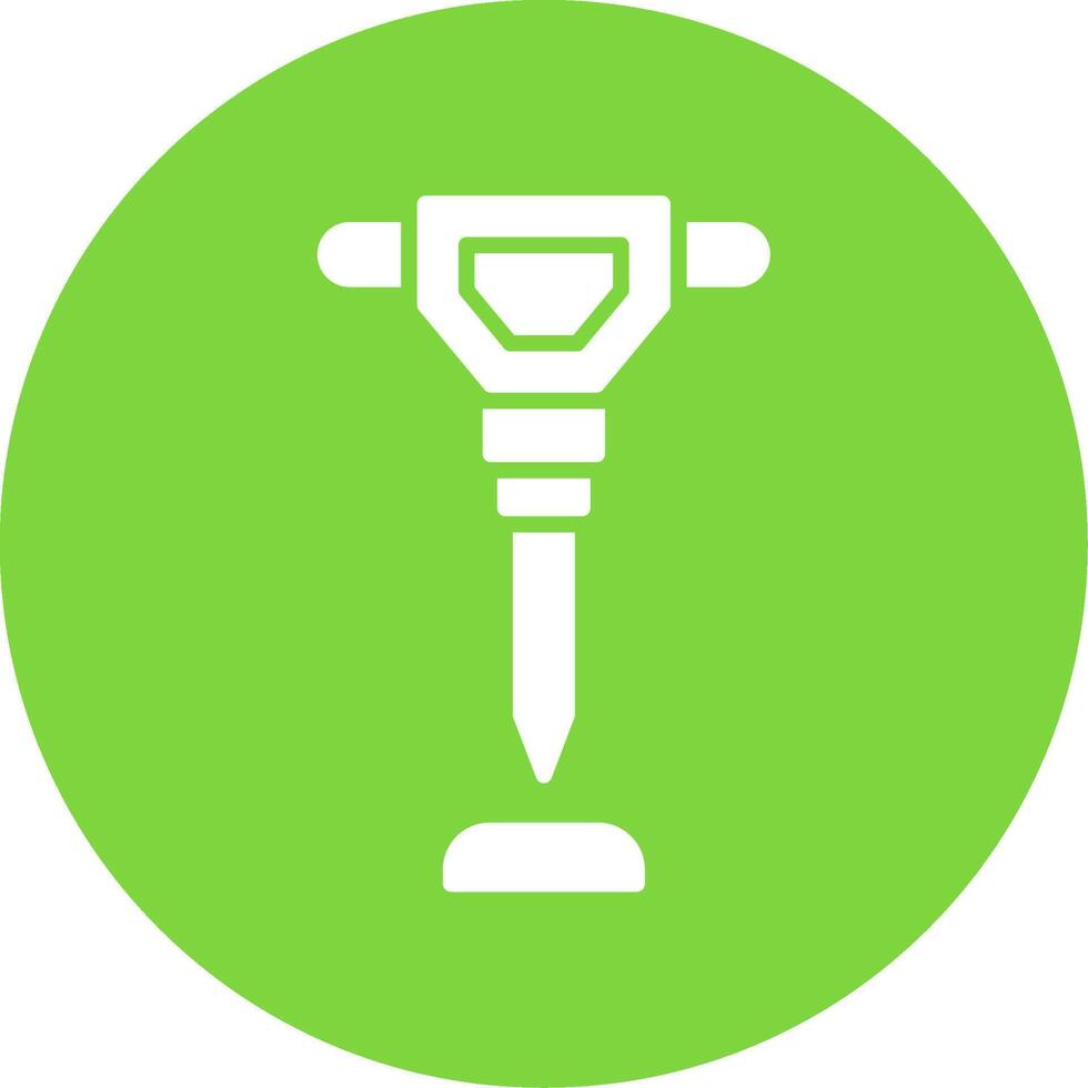 Hand Saw Multi Color Circle Icon vector