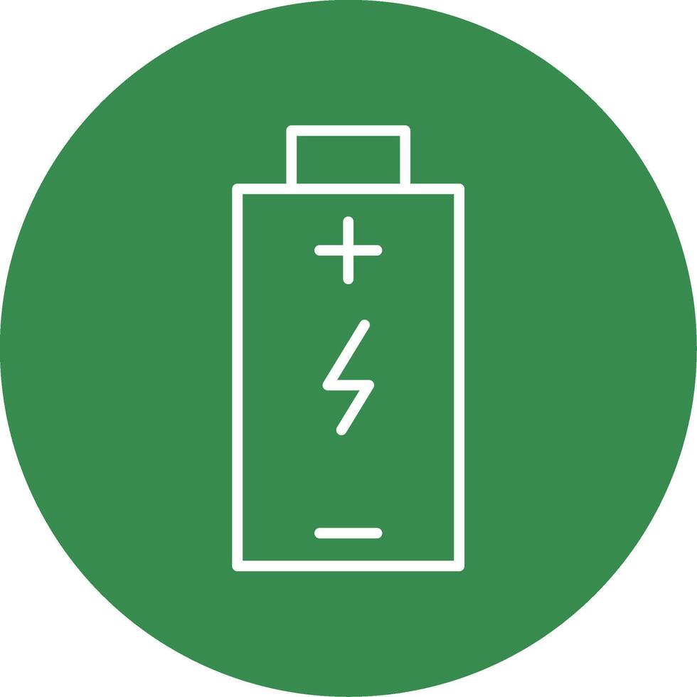 Battery Charged Multi Color Circle Icon vector