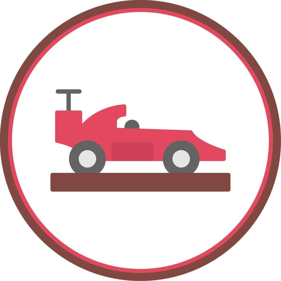 Racing Flat Circle Icon vector