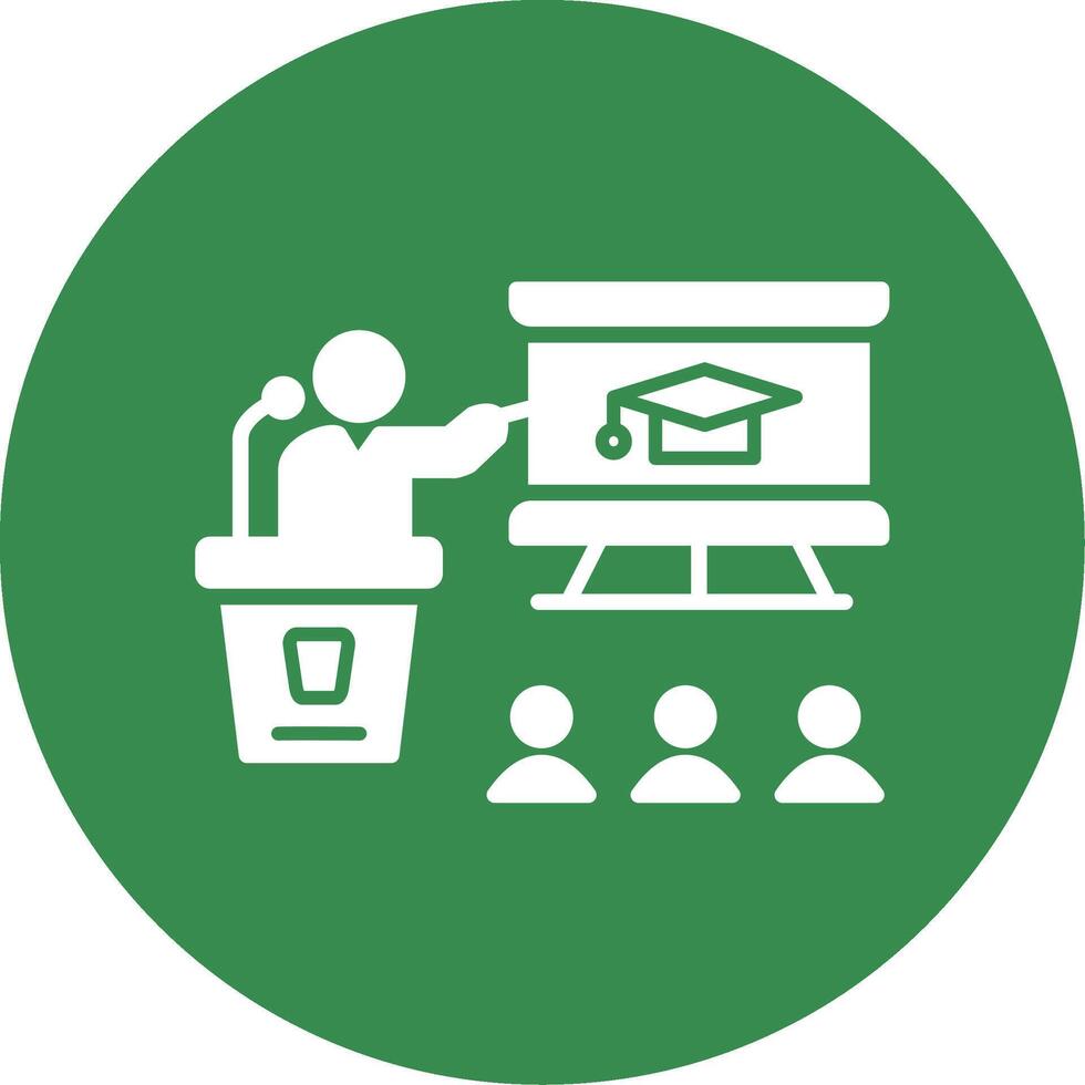Business Class Multi Color Circle Icon vector