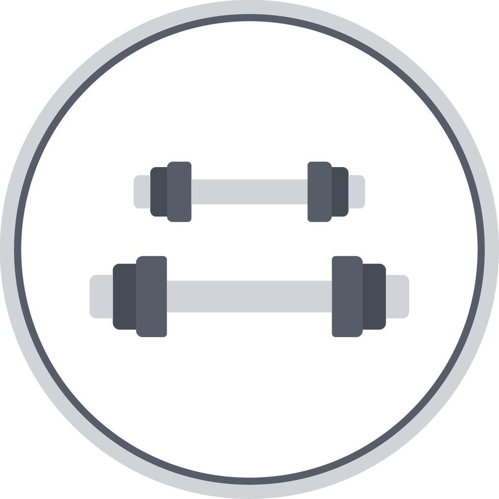 Weightlifting Flat Circle Icon vector