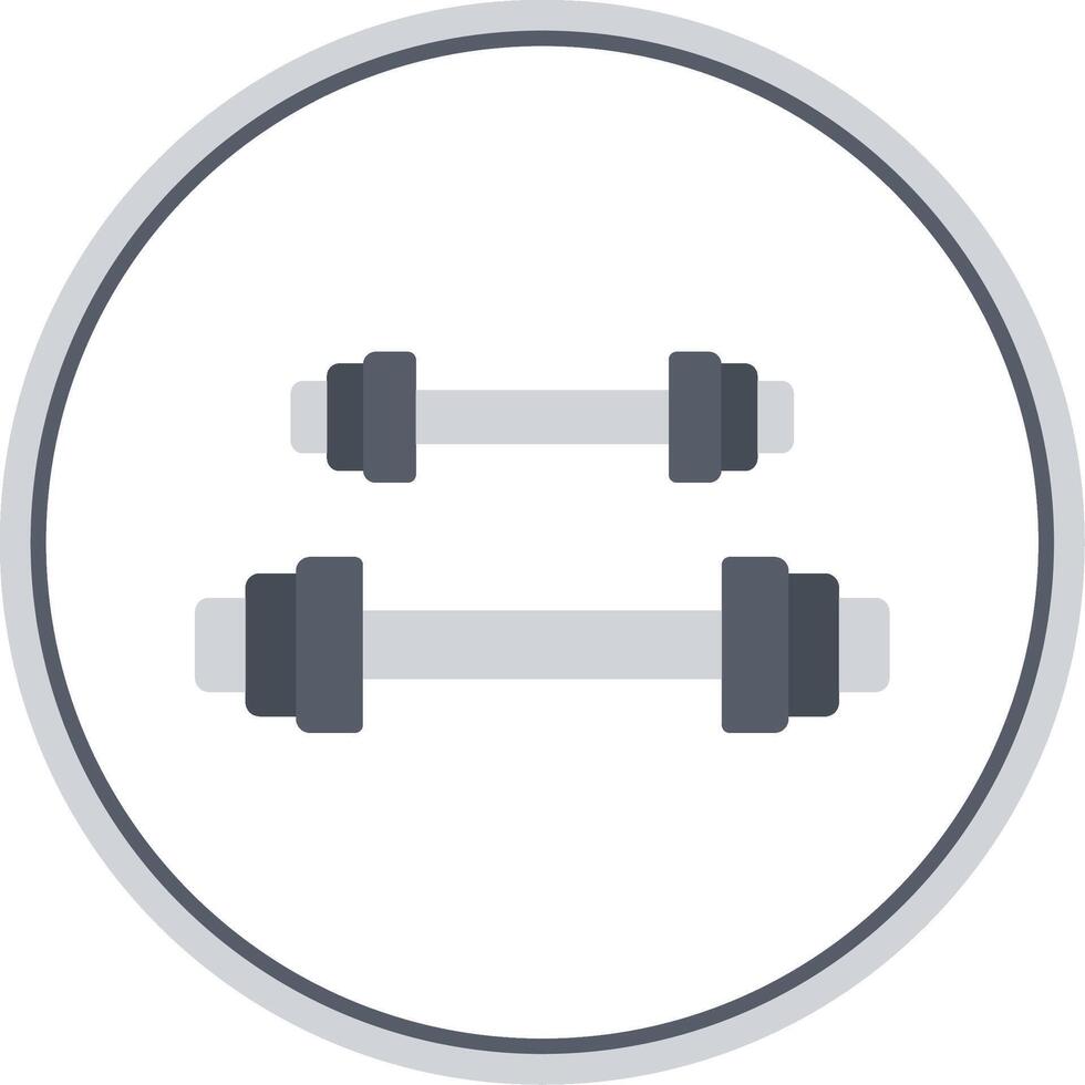 Weightlifting Flat Circle Icon vector