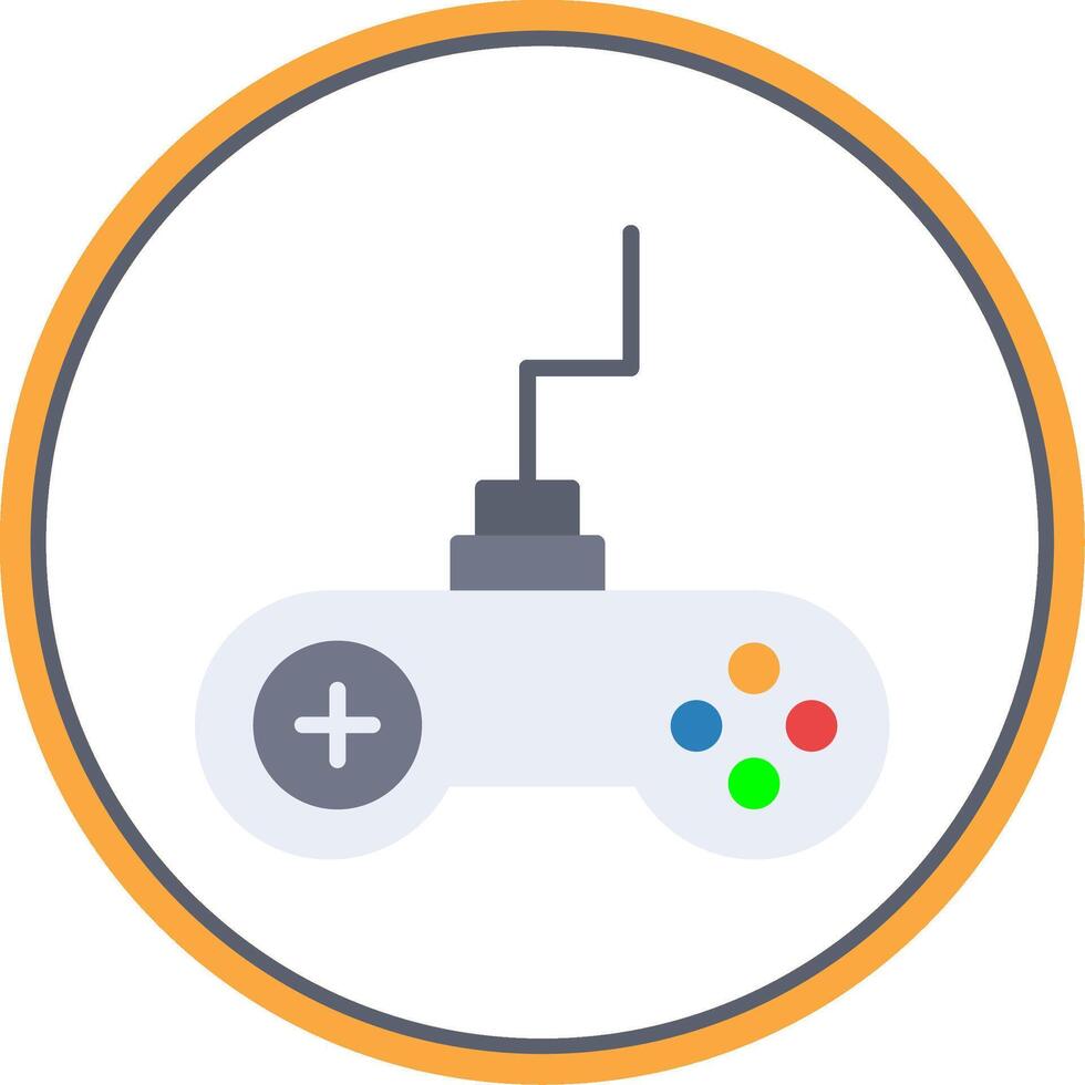 Gaming Flat Circle Icon vector