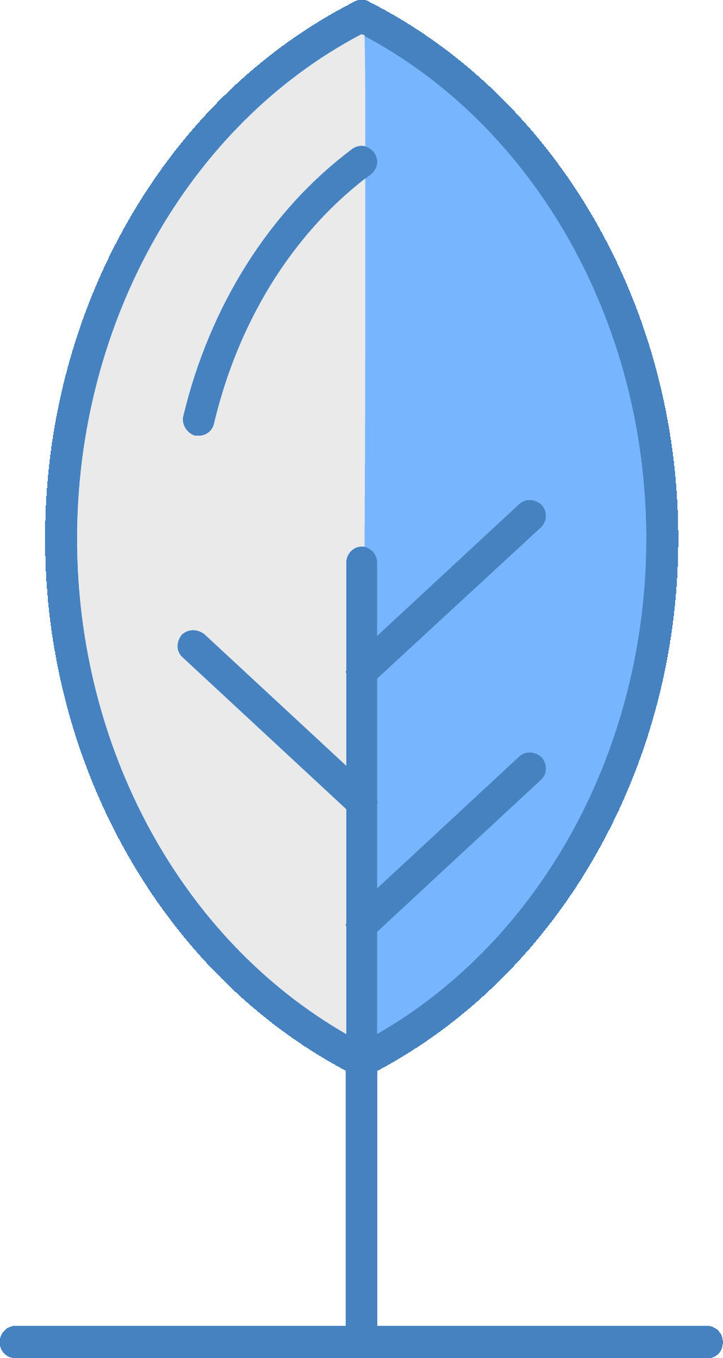 Leaf Line Filled Blue Icon 43603479 Vector Art at Vecteezy