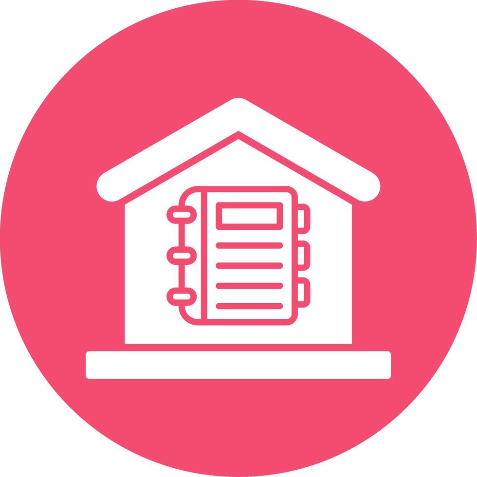 Homeschooling Multi Color Circle Icon vector