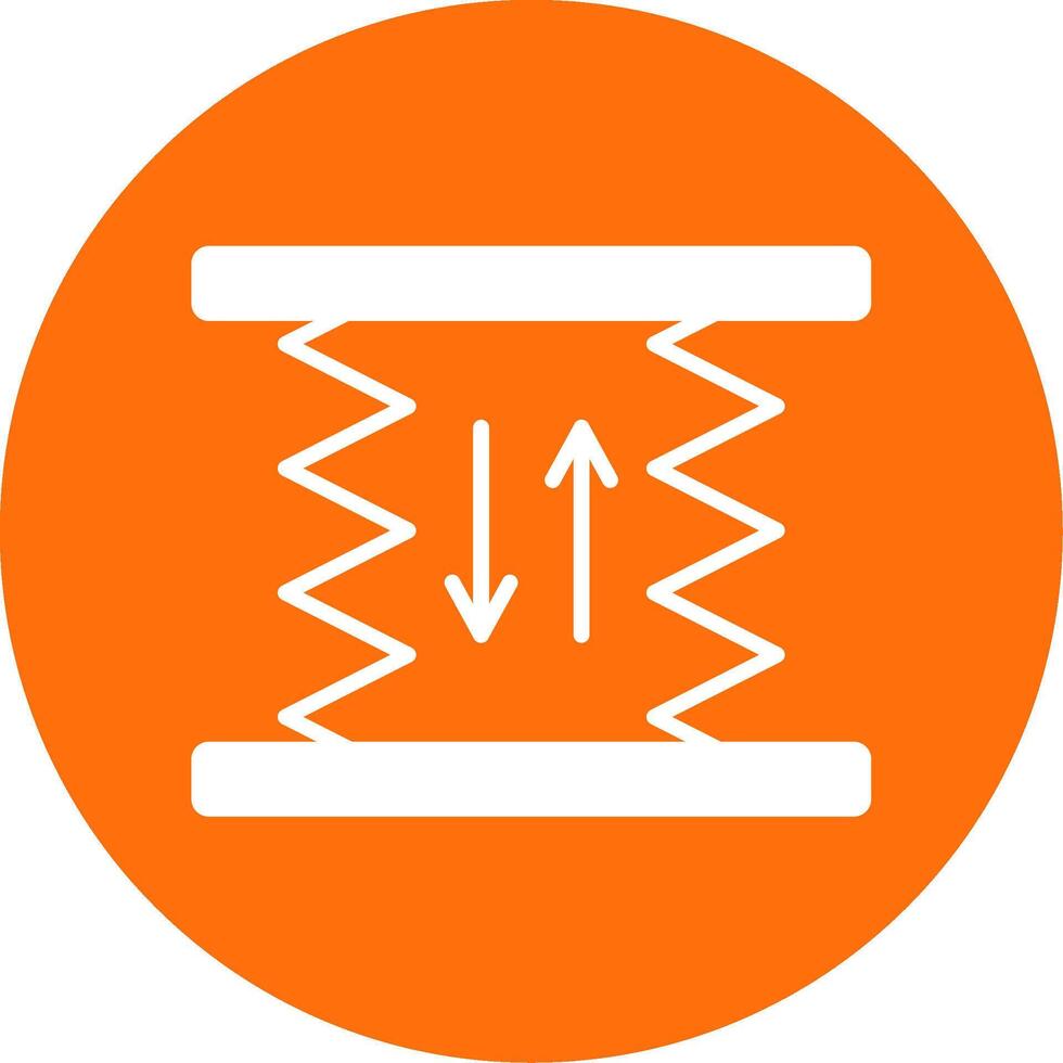 Car Lift Multi Color Circle Icon vector