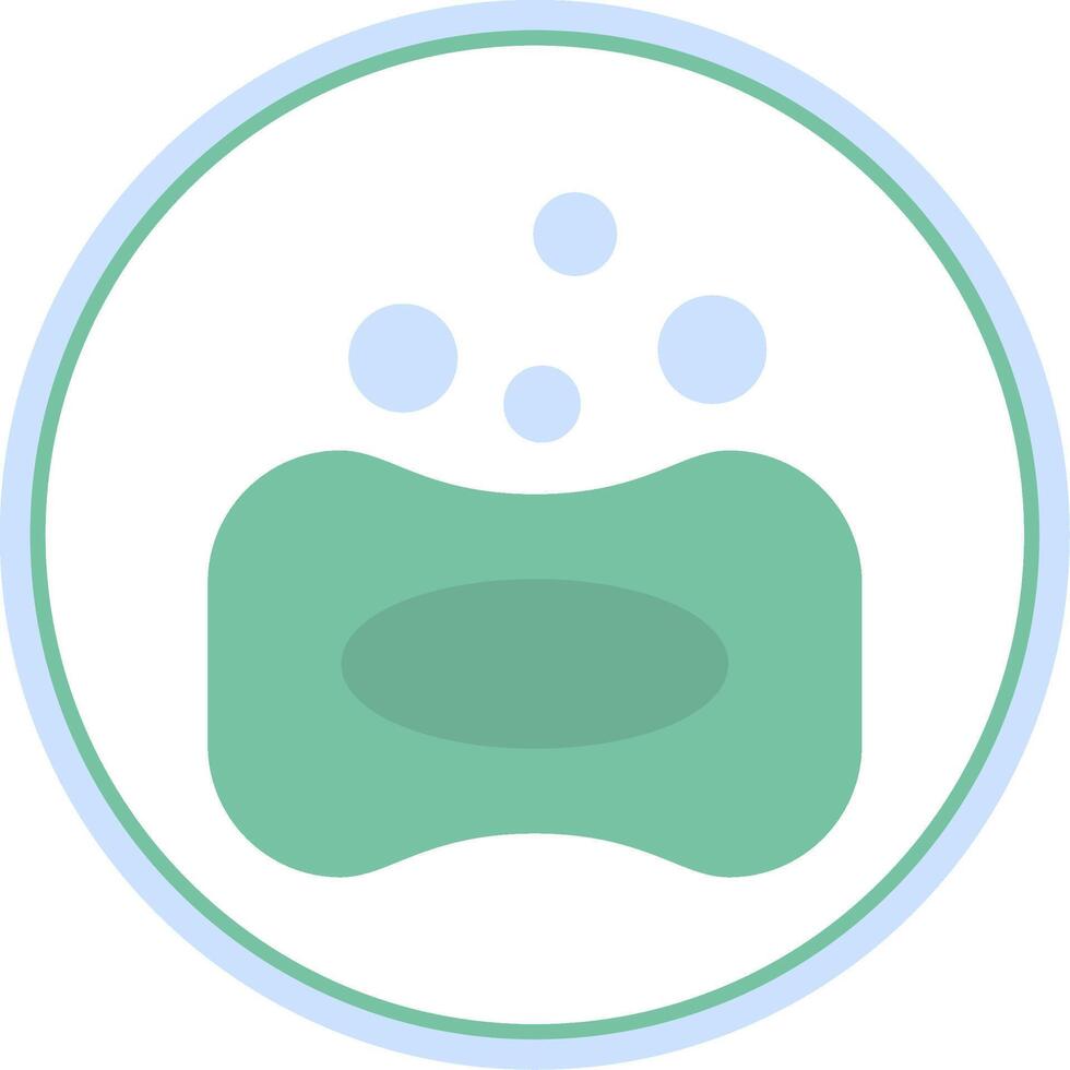 Soap Flat Circle Icon vector