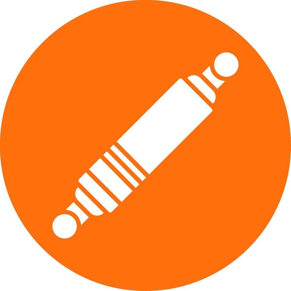 Spark Plug Multi Color Circle Icon vector
