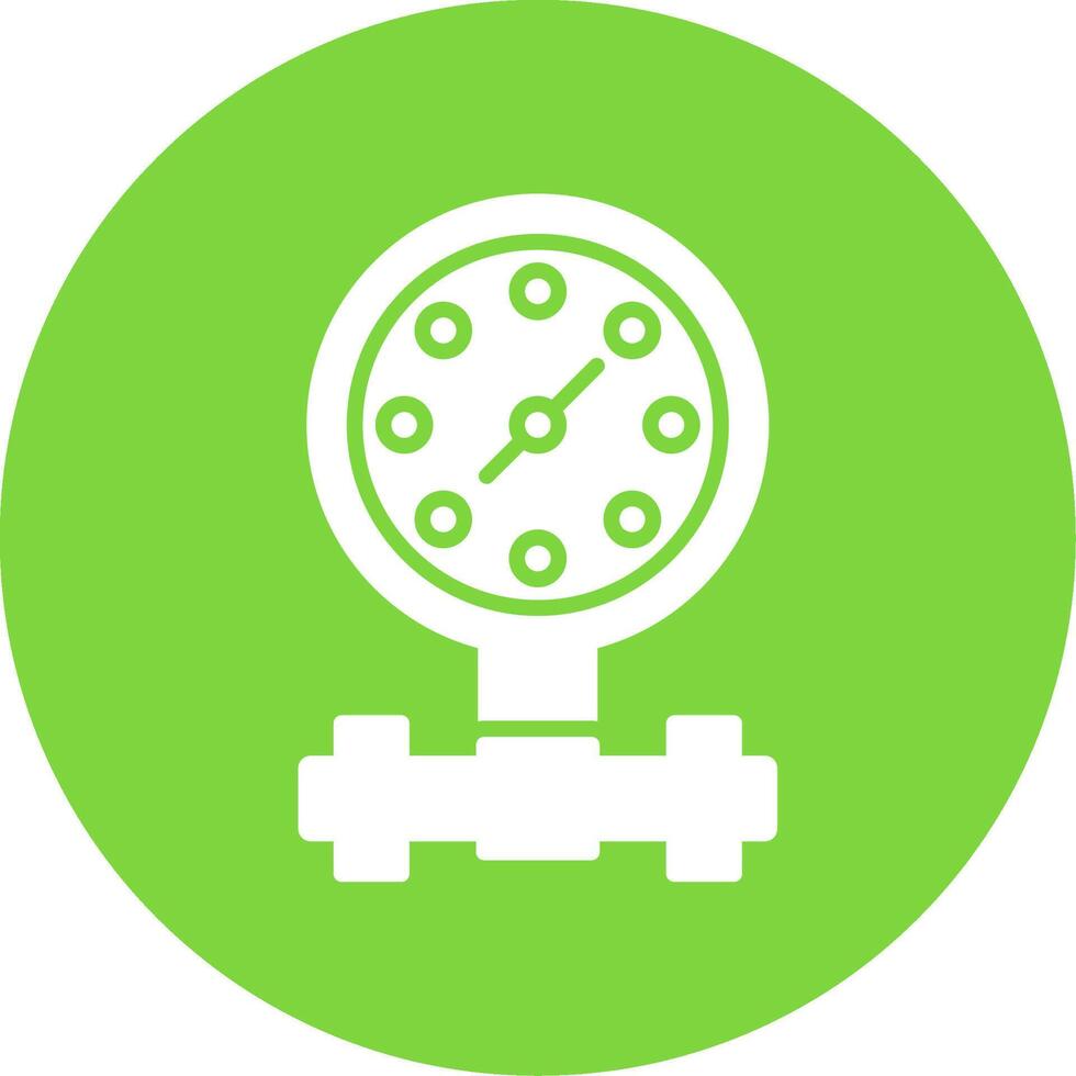 Pressure Gauge Multi Color Circle Icon vector