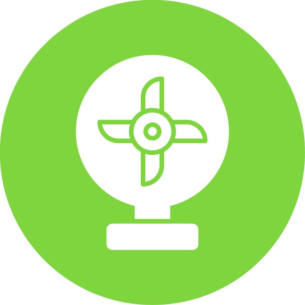 Cooling Fan Multi Color Circle Icon vector