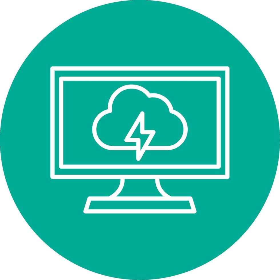 Computing Multi Color Circle Icon vector