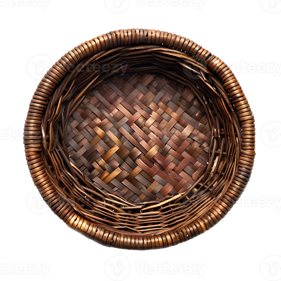 Empty Basket on isolated transparent background png