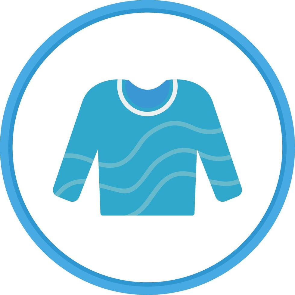 Jumper Flat Circle Icon vector