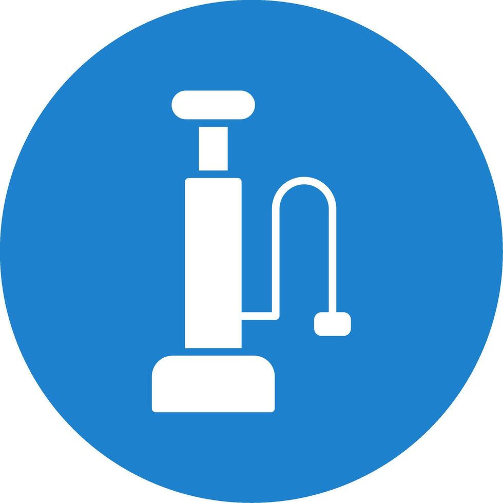 Air Pump Multi Color Circle Icon vector