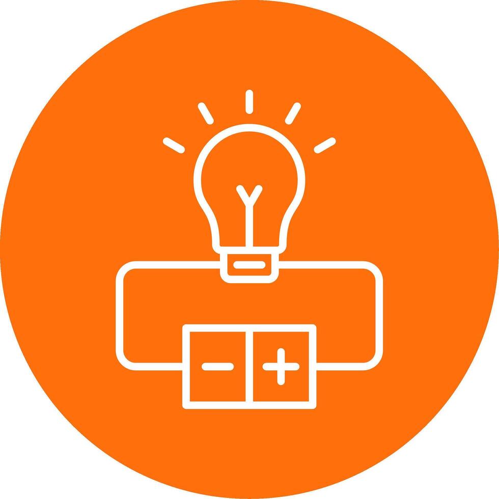 Electrical Circuit Multi Color Circle Icon vector