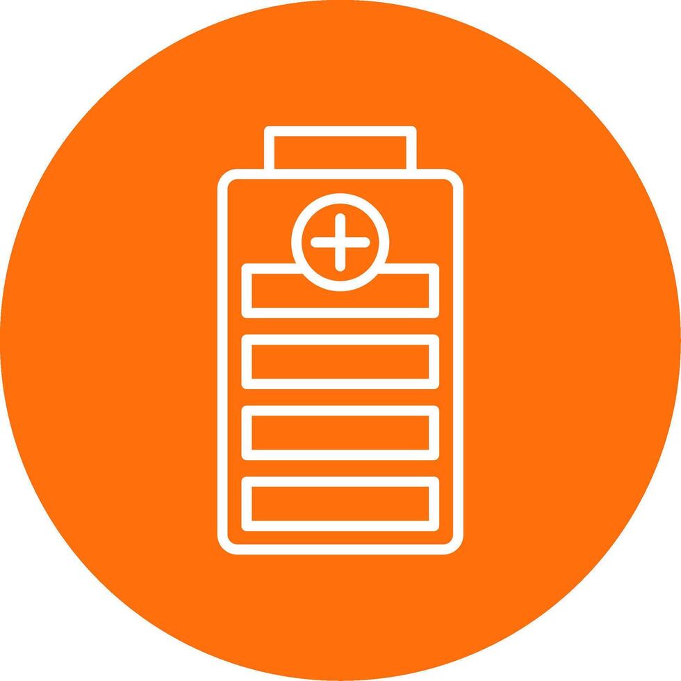 Battery Level Multi Color Circle Icon vector