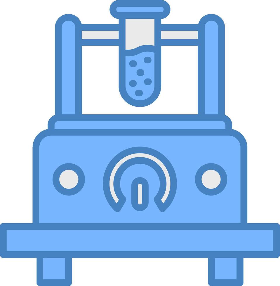 Measuring Device Line Filled Blue Icon vector