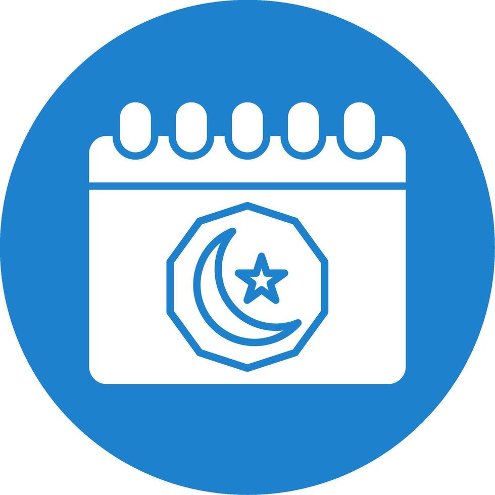 Ramadan Day Multi Color Circle Icon vector