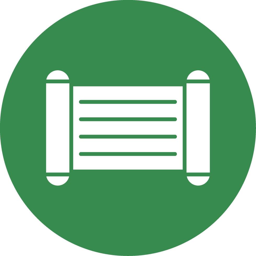 Old Scroll Multi Color Circle Icon vector