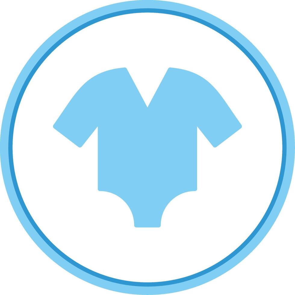 Bodysuit Flat Circle Icon vector