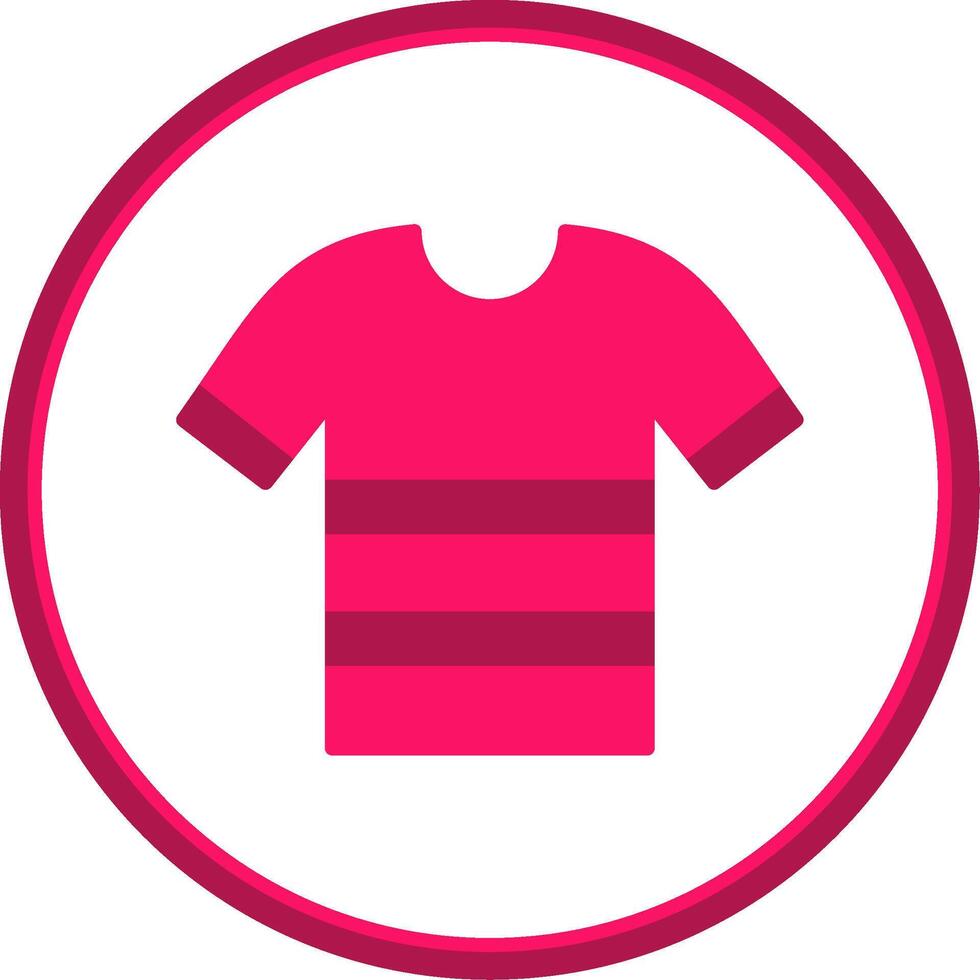 Shirt Flat Circle Icon vector