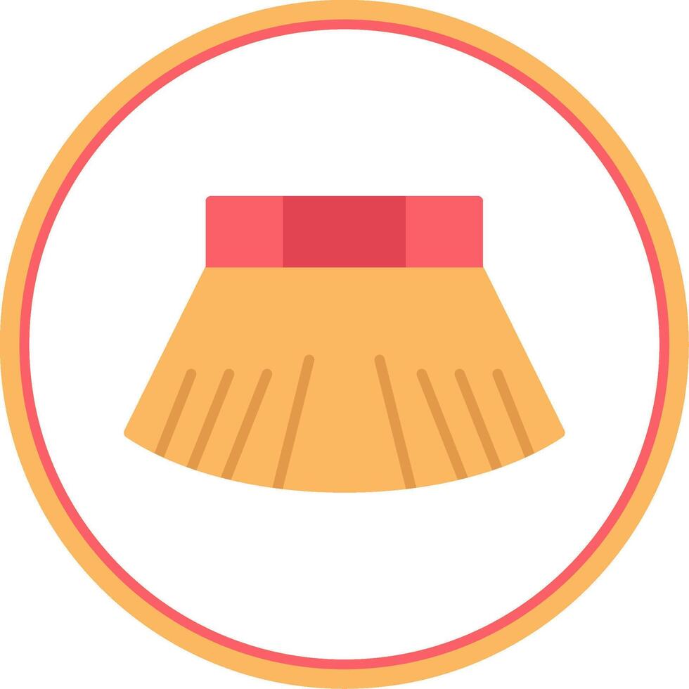 Skirt Flat Circle Icon vector