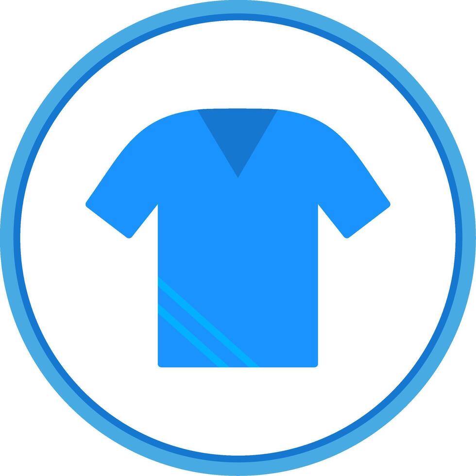 Shirt Flat Circle Icon vector