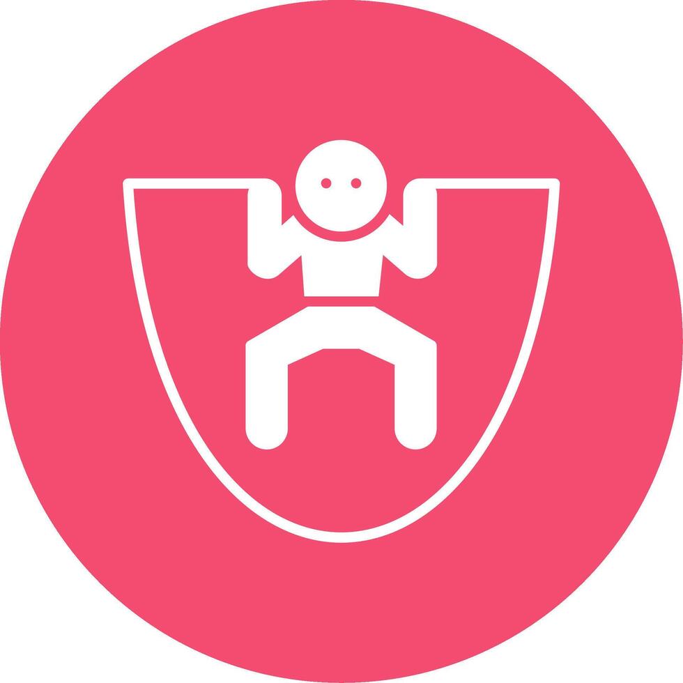 Skipping Multi Color Circle Icon vector